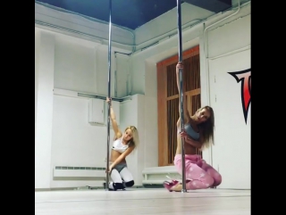 Exotic pole dance анастасия фатеева и kira noire