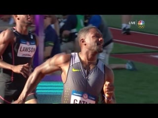 Justin gatlin wins 100m in seconds