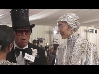 Gigi hadid on her cher and liberace inspired met gala look | met gala 2019 with liza koshy | vogue