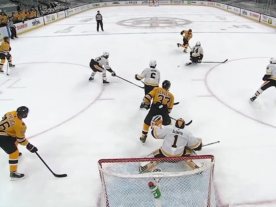 Brad Marchand Punches & Hits Tristan Jarry In The Head With Stick
