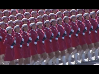 China 60th anniversary military parade chinese female soldiers (hd)