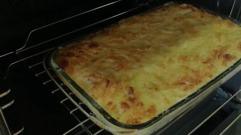 Уснейшая запеканка с картофелем и грибами под сыром! порадуйте родных этим у