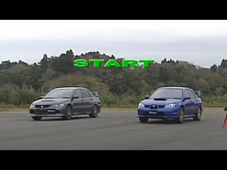 Драг рейсинг impreza wrx sti vs lancer evo ix mr gsr