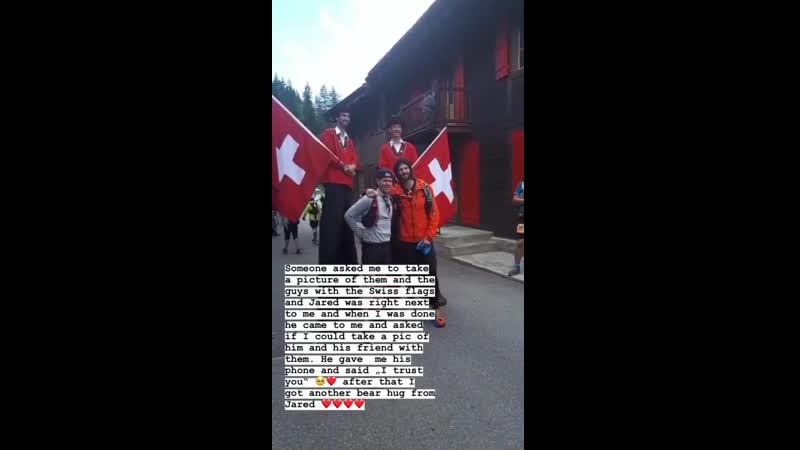 Джаред с другом во время марафона x traversée в швейцарии