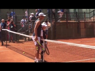 One more video of cancer survivor marc krajekian with @rafaelnadal after hitting some