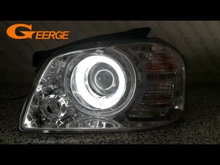 For kia optima magentis 2003 2004 2005 2006 excellent angel eyes ultra bright illumination ccfl angel eyes kit halo ring