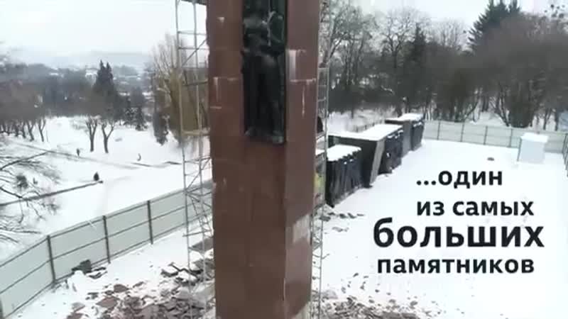 Демонтаж памятника во львове