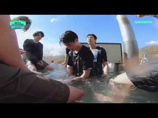The fact jimin was massaging seokjin’s legs until they started their water fight yes that 🤒 energy had to be!! fought!! with
