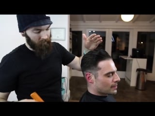 Помпадур | how to cut a pompadour haircut tutorial