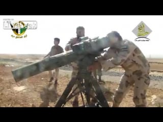 Regime tank burnt to a crisp by tow in southern aleppo countryside