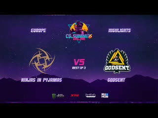 Ninjas in pyjamas vs godsent | highlights | cs summit 6