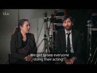 David tennant and olivia colman on the new broadchurch cast members