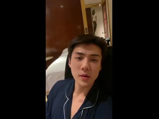 [video] 200116 sehun instagram live