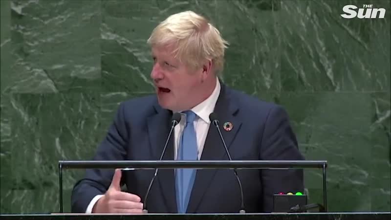 Boris johnsons speech on brexit, ai robots and chicken at the un