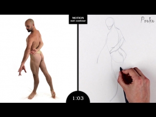 Proko figure drawing fundamentals 01 gesture gesture quicksketch 2 minute pose (11)