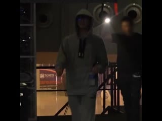 Jungkook wearing glasses with a gray hoodie and sweatpants is peak boyfriend