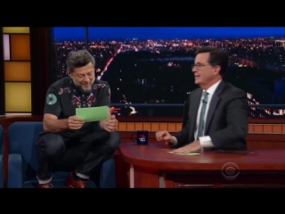 Andy serkis as gollum or sméagol reading trumps tweets