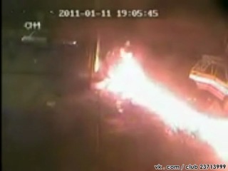 Взрыв на азс для запраи газовых баллонов(с) видеожесть