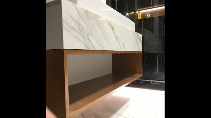 Мебель для ванной комнаты из мдф + шпон дуба