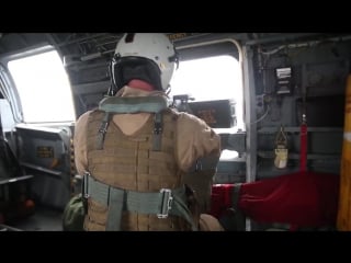 Usmc door gunners ch 46e sea knight helicopter