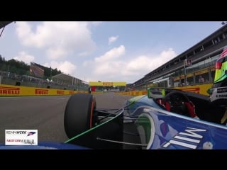 Exclusive onboard mick schumachers demo lap in his fathers benetton f1