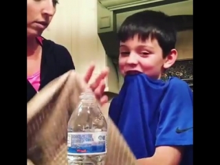 Mom makes son cry after water bottle prank 986615 2