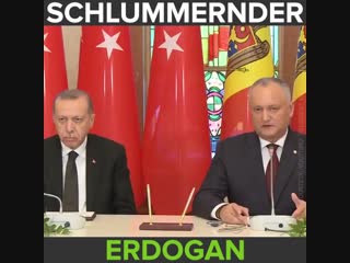 #erdogan beim treffen mit dem prsäidenten der republik moldau, igor dodon 💤😴💤