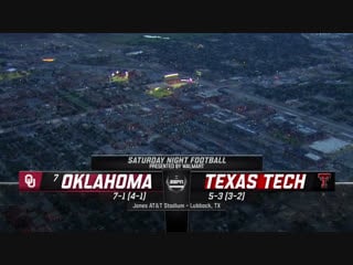 Ncaaf 2018 / week 10 / (7) oklahoma sooners texas tech red raiders / 1h / en