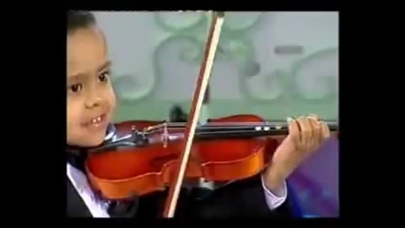 Andre rieu & 3 year old violinist, akim camara 2005
