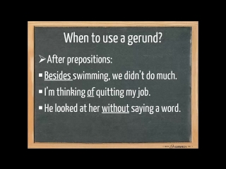 Gerund and infinitive english grammar tutorial video lesson