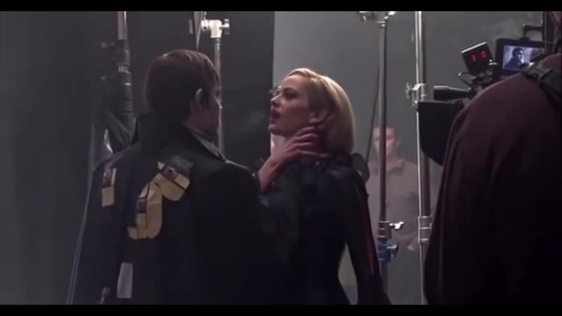 "мрачные тени", съёмка известной сцены