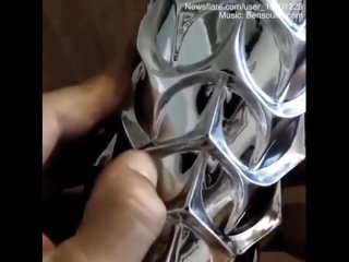 This artist carves cans into works of arts using only his thumbs!