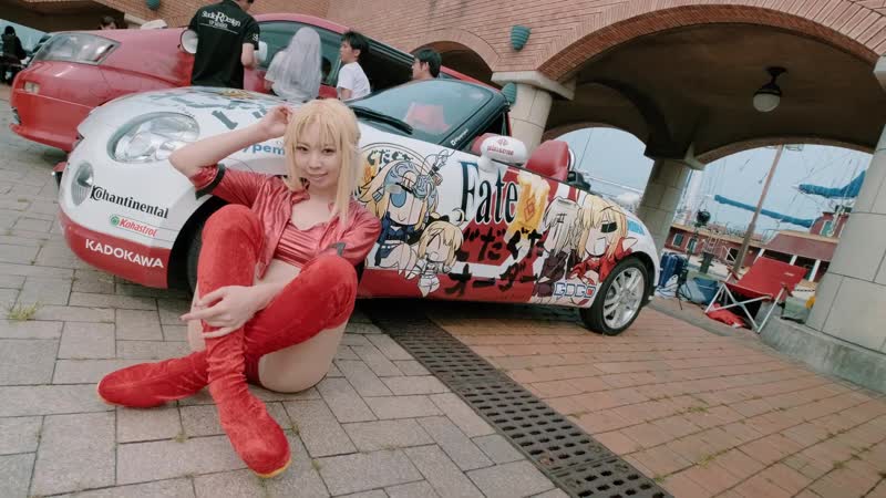 Fgo cosplay cinematic music video fategrand order mordred with otaku car