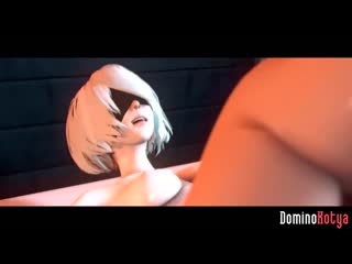 Futa 2b x futa a2 futanari; riding; yuri; lesbian; 3d sex porno hentai [nierautomata]