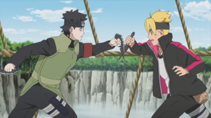 Боруто и сарада против мирай