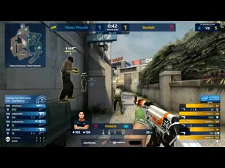 [csgo best moments] красивая игра от electronic'a ! na'vi vs gambit матч за выход в полуфинал iem new york 2020