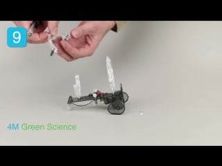 4m green science tin can robot assembling instruction