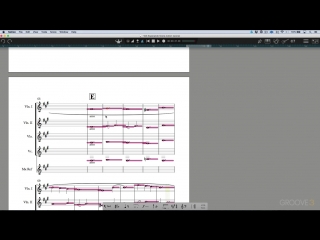 Groove3 producing an epic string arrangement from score