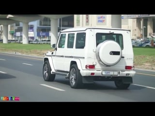 Sheikh mohammed bin rashid al maktoum g63 amg mercedes no 1 (سيارة حاكم دبي أثناء ذهابه إلى المول)