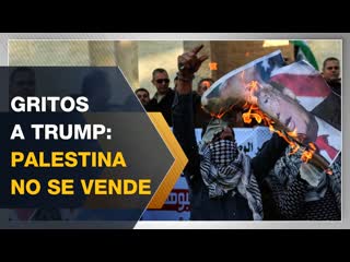 Gritos a trump palestina no se vende