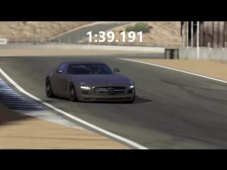 2011 mercedes benz sls amg laguna seca hotlap