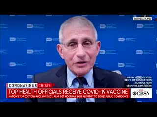 Watch as phony fauci forgets which arm he pretended to get vaccinated