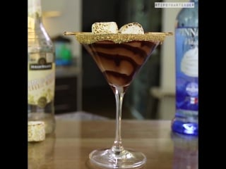 Double s mores chocolate martini (hd)