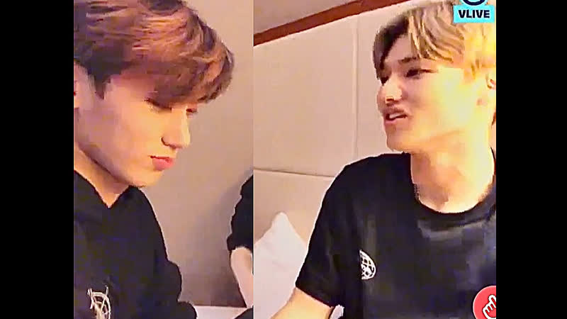Woosan being boyfriends in vlive