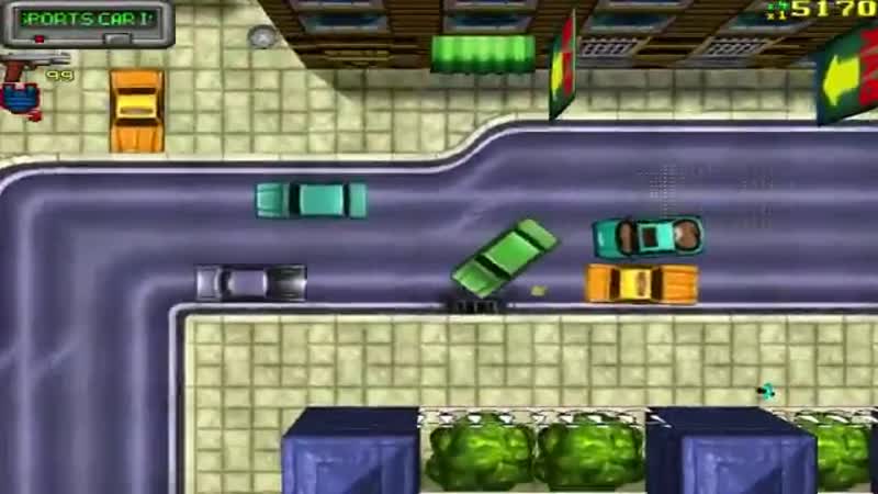 Изначально grandtheftauto была гоночной игрой racenchase