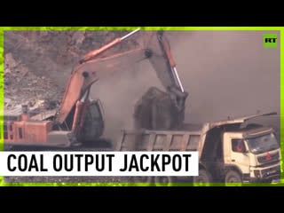 Coal output jackpot india hits new record producing 777 million tons