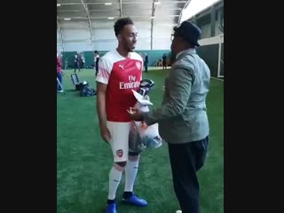 Arsenal family @aubameyang7 @ianwright0 wrightyofficial on @instagram