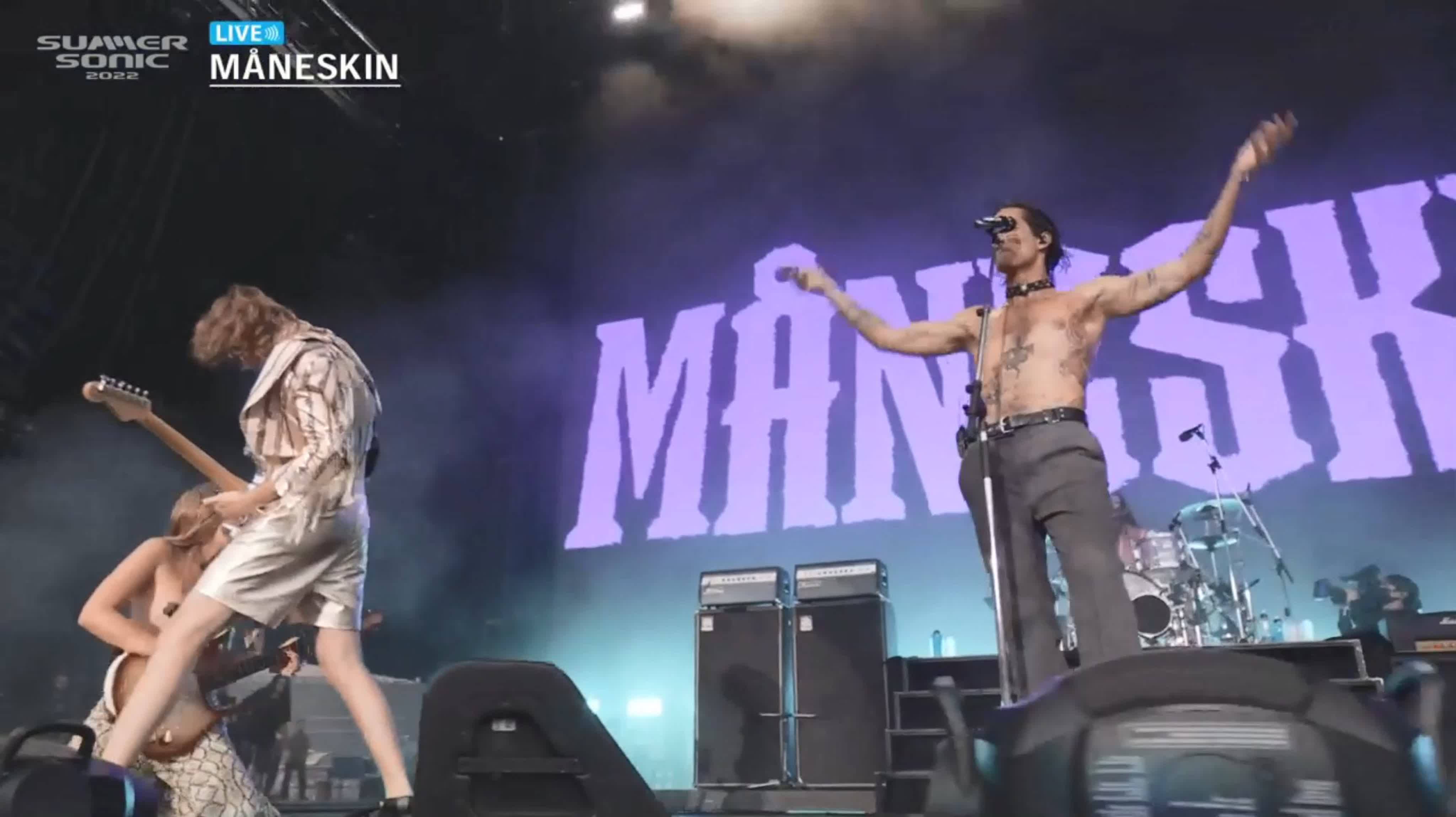 Måneskin live summer sonic 2022