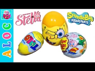 Porn surprise eggs with toys spongebob squarepants, angry birds stella, toto