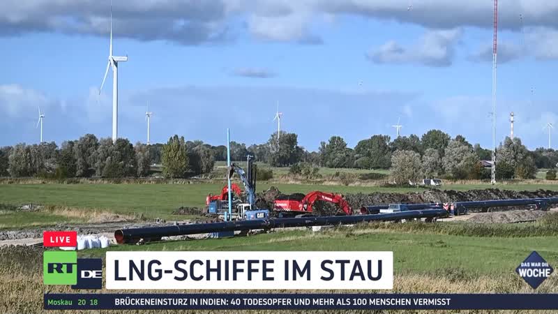 Zu wenige terminals, fehlende infrastruktur lng schiffe stauen sich vor europäischen küsten